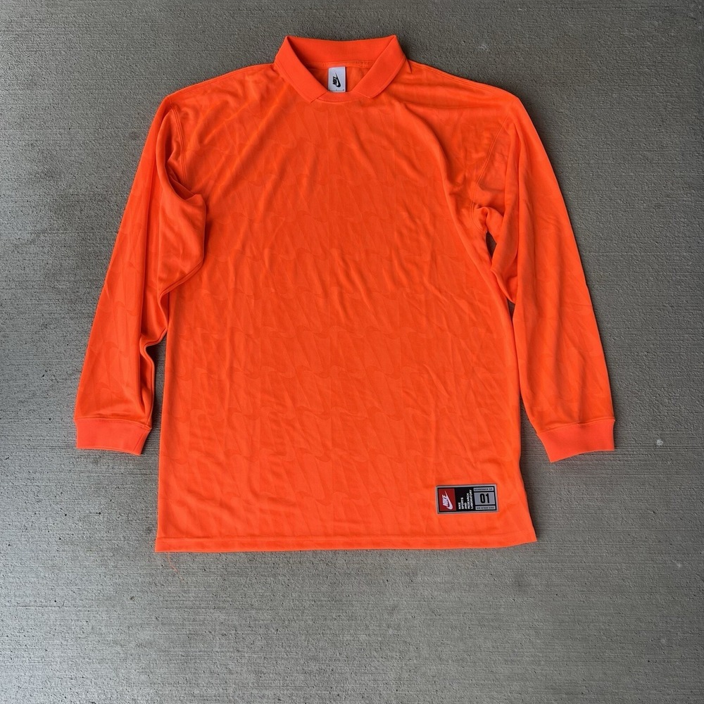 NikeLab Women's Long Sleeve Polo Dress Orange Size Small Loose Fit‎ AJ2125-809